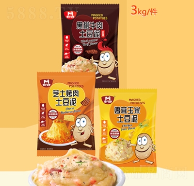 麥丹郎多口味土豆泥3kg克方便速食食品