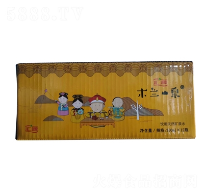 匯源木蘭山泉飲用天然礦泉水350mlX12瓶