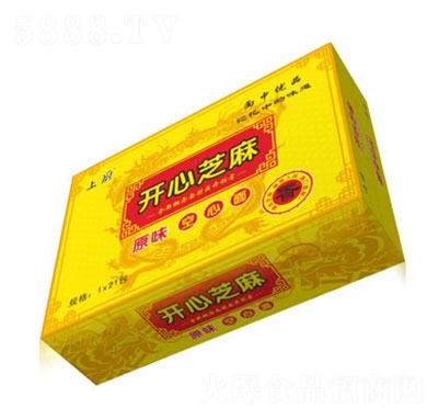 上廚開心芝麻原味空心面1X21包