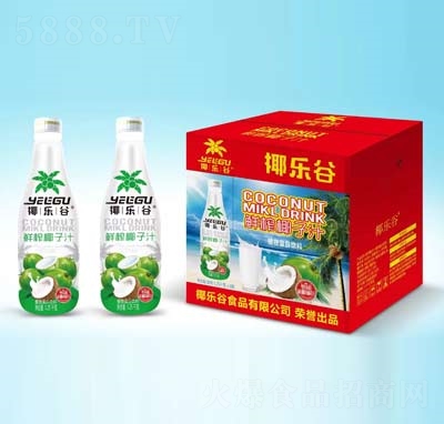 椰樂(lè)谷鮮榨椰汁植物蛋白飲料1.25L×4