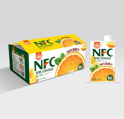 優(yōu)福源NFC甜橙果汁飲料315mlX15