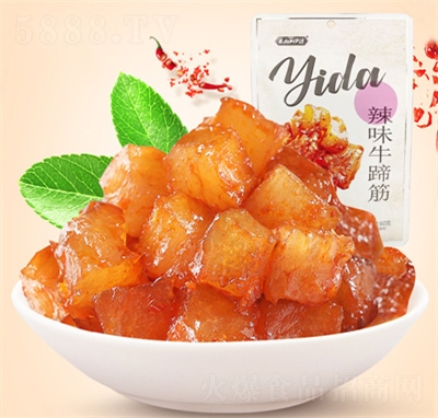 伊達(dá)牛蹄筋香辣味醬牛肉袋裝休閑辦公室零食