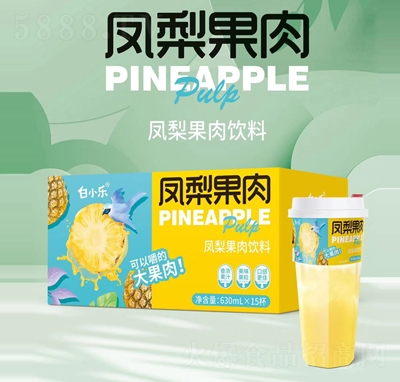 白小樂鳳梨果肉果汁飲料630mlX15杯