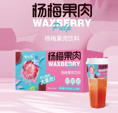 白小樂楊梅果肉果汁飲料630mlX15杯