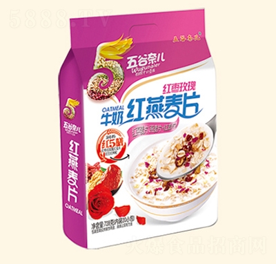 五谷奈兒728G紅棗玫瑰紅燕麥片沖飲品