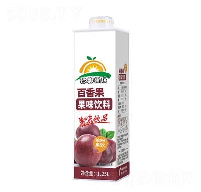 臺(tái)椰百香果果味飲料1.25L方盒裝
