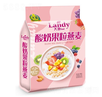 大地酸奶果粒燕麥608g