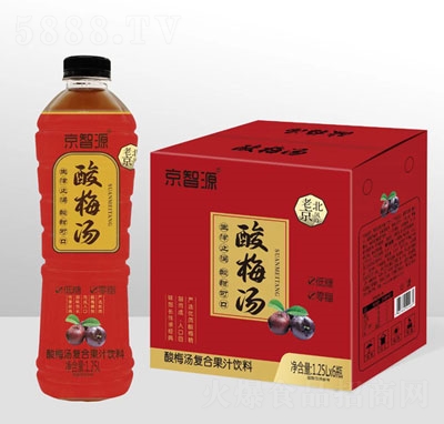 京智源酸梅湯復(fù)合果汁飲料1.25LX6