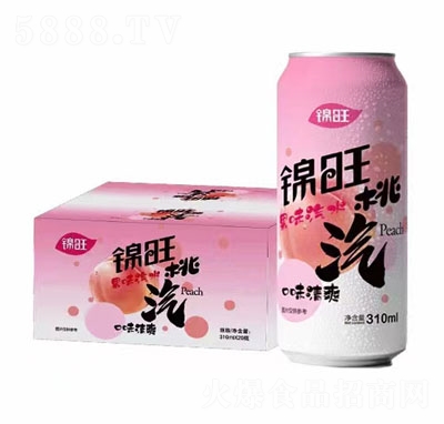 錦旺桃汽果味汽水310mlX20