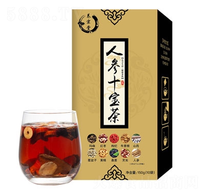 好食莊園人參十寶茶150g沖飲茶休閑食品招商代理