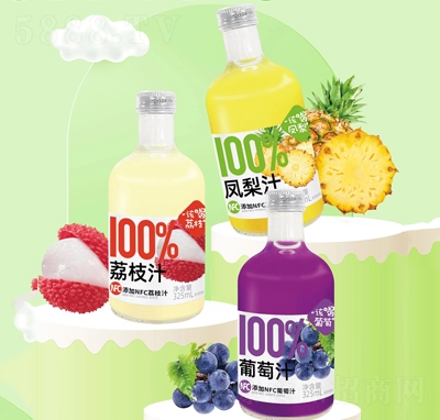 ���˹���100%��֦֭+����֭+�P��֭��֭���325ml