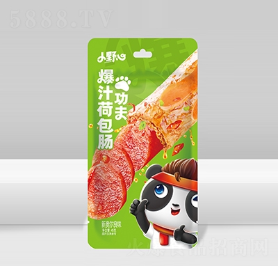 小野心功夫爆汁荷包腸新奧爾良味45克休閑食品招商