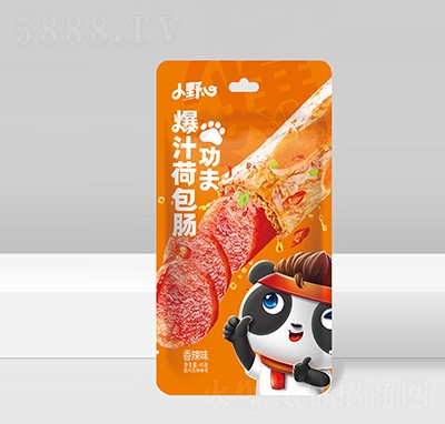 小野心功夫爆汁荷包腸香辣味45克休閑食品招商