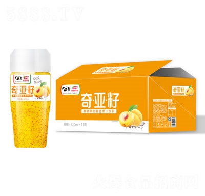 浩明黃桃奇亞籽粒復(fù)合果汁飲料420mlx15