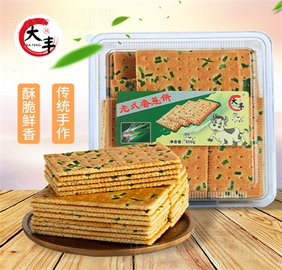 大豐食品老式香蔥餅400g代餐營養(yǎng)好吃脆香餅干