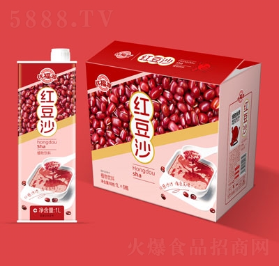 優(yōu)福源紅豆沙植物飲料1LX6