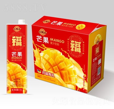 優(yōu)福源芒果果汁飲料1.5LX6