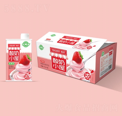 優(yōu)福源草莓味酸奶飲品315mlX15