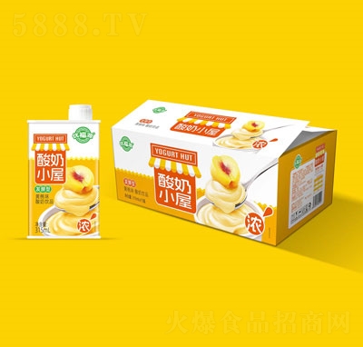 優(yōu)福源黃桃味酸奶飲品315mlX15