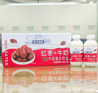 暢旺果園紅棗牛奶蛋白飲品450gX15瓶