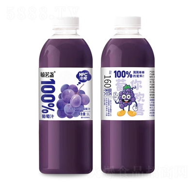 毓茗盞100%葡萄汁1L