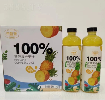 京智源復(fù)合果汁飲料菠蘿汁1.25L×6