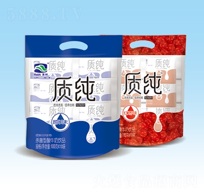美時質(zhì)純原味酸牛奶100gX10袋