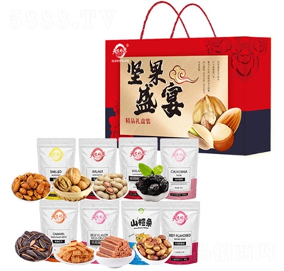 天生好果員工福利堅(jiān)果零食大禮包堅(jiān)果盛宴1068款