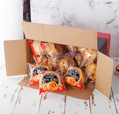 福事多紅豆夾心手撕面包代餐即零食蛋糕休閑食品招商