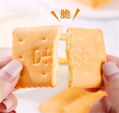 鼎輝木糖醇濃乳鈣奶餅干老式?jīng)_泡韌性餅干零食食品招商