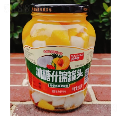潤(rùn)養(yǎng)季冰糖什錦罐頭水果罐頭860g
