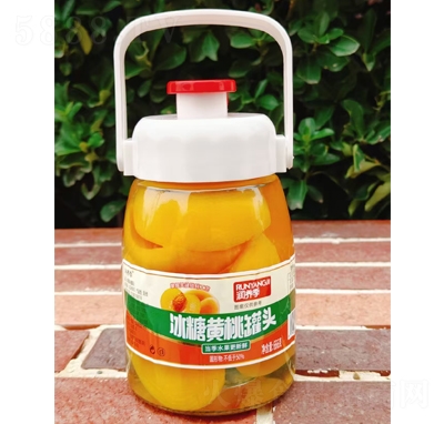 潤(rùn)養(yǎng)季冰糖黃桃罐頭水果罐頭666g