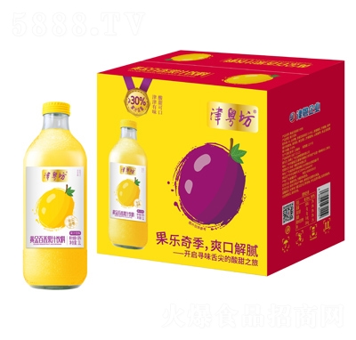 津粵坊黃金百香果汁飲料1L