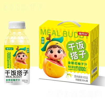 森元山干飯搭子金銀花柚子汁308ml×8