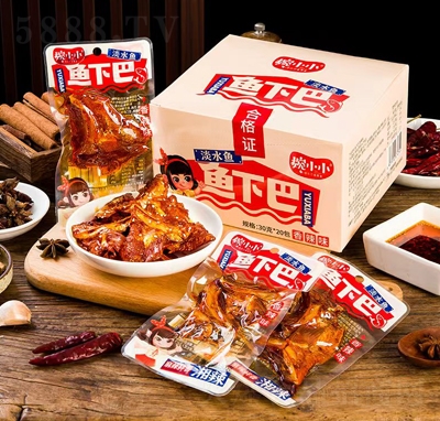 婉小小魚下巴香辣味30gX20包休閑食品