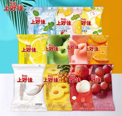 上好佳多口味水果硬糖休閑零食