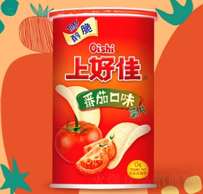 上好佳罐裝薯片40g番茄味
