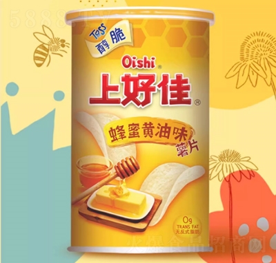 上好佳罐裝薯片40g蜂蜜黃油味