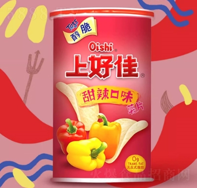 上好佳罐裝薯片40g甜辣味