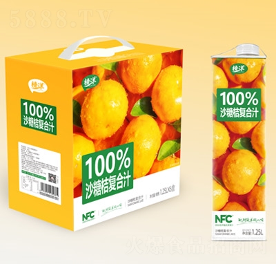 ����100%ɳ�ǽۏ�(f��)��֭1.25L��6