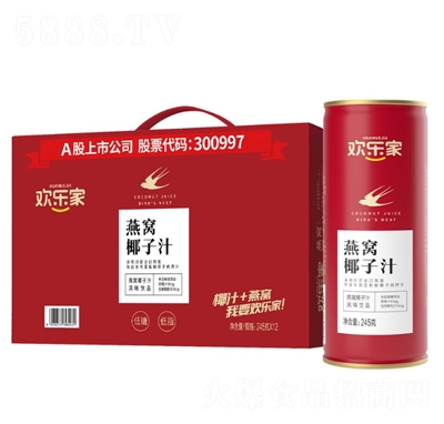 歡樂家燕窩椰子汁245g