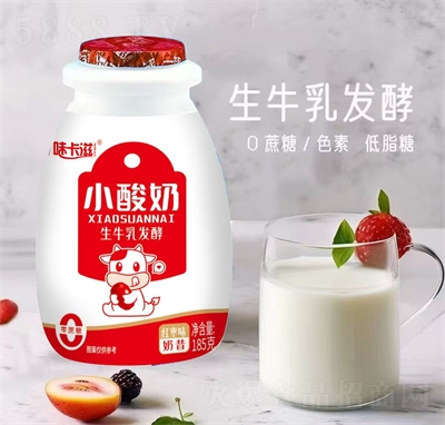 味卡滋小酸奶紅棗奶昔185克