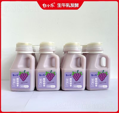 白小樂酸奶奶昔葡萄味258ml