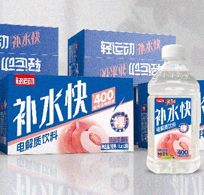 輕運動補水快電解質飲料清新蜜桃味1L×12瓶