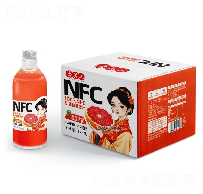 魯美人果汁紅西柚汁1L×6