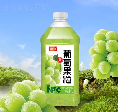 恰相逢葡萄果粒果汁飲料1L