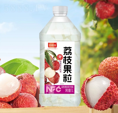 恰相逢荔枝果粒果汁飲料1L