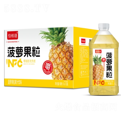 恰相逢菠蘿果粒果汁飲料1LX12瓶
