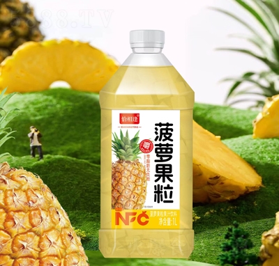 恰相逢菠蘿果粒果汁飲料1L