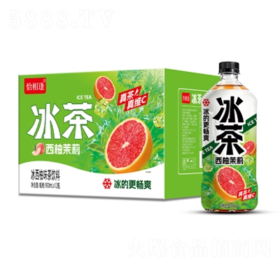 恰相逢西柚茉莉冰茶900mlX12瓶